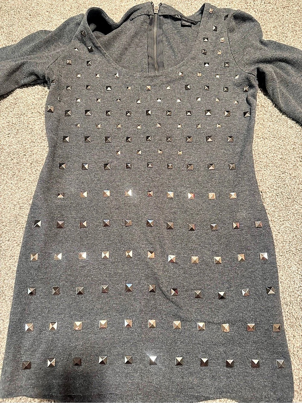 Armani Exchange Studded Mini Dress Size Medium Like New